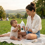 Portable Rechargeable Baby Bottle Warmer with Digital Temperature Display – USB Milk Heater for Travel & Outdoor Use