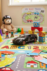 1:32 Scale Die-Cast Sports Car Toy with Light, Sound, Pull-Back Action & Opening Doors