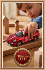 1:32 Scale Die-Cast Sports Car Toy with Light, Sound, Pull-Back Action & Opening Doors