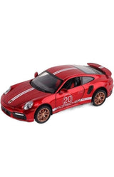 1:32 Scale Die-Cast Sports Car Toy with Light, Sound, Pull-Back Action & Opening Doors