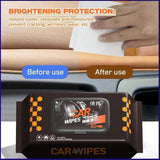 Premium Car Interior Cleaning Wipes – Multi Surface Dashboard & Leather Cleaner (80 Sheets)